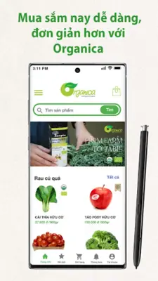 Organica - Mua thực phẩm hữu c android App screenshot 2